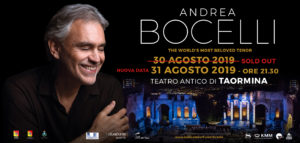 Concerto di Andrea Bocelli Taormina 2019 @ Teatro Antico