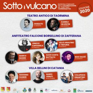 Sotto il Vulcano 2020 - Concerti Live @ Catania, Taormina, Zafferana Etnea