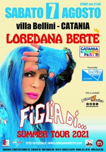 Loredana Bertè Figlia di Tour alla Villa Bellini di Catania @ Catania